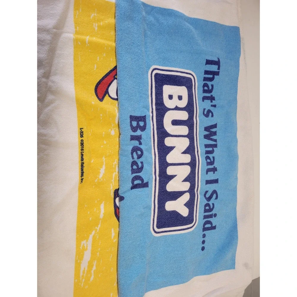 Bunny Bread Beach Towel Thats What I Said Lewis Bakeries Mascot  2016 54x32‎